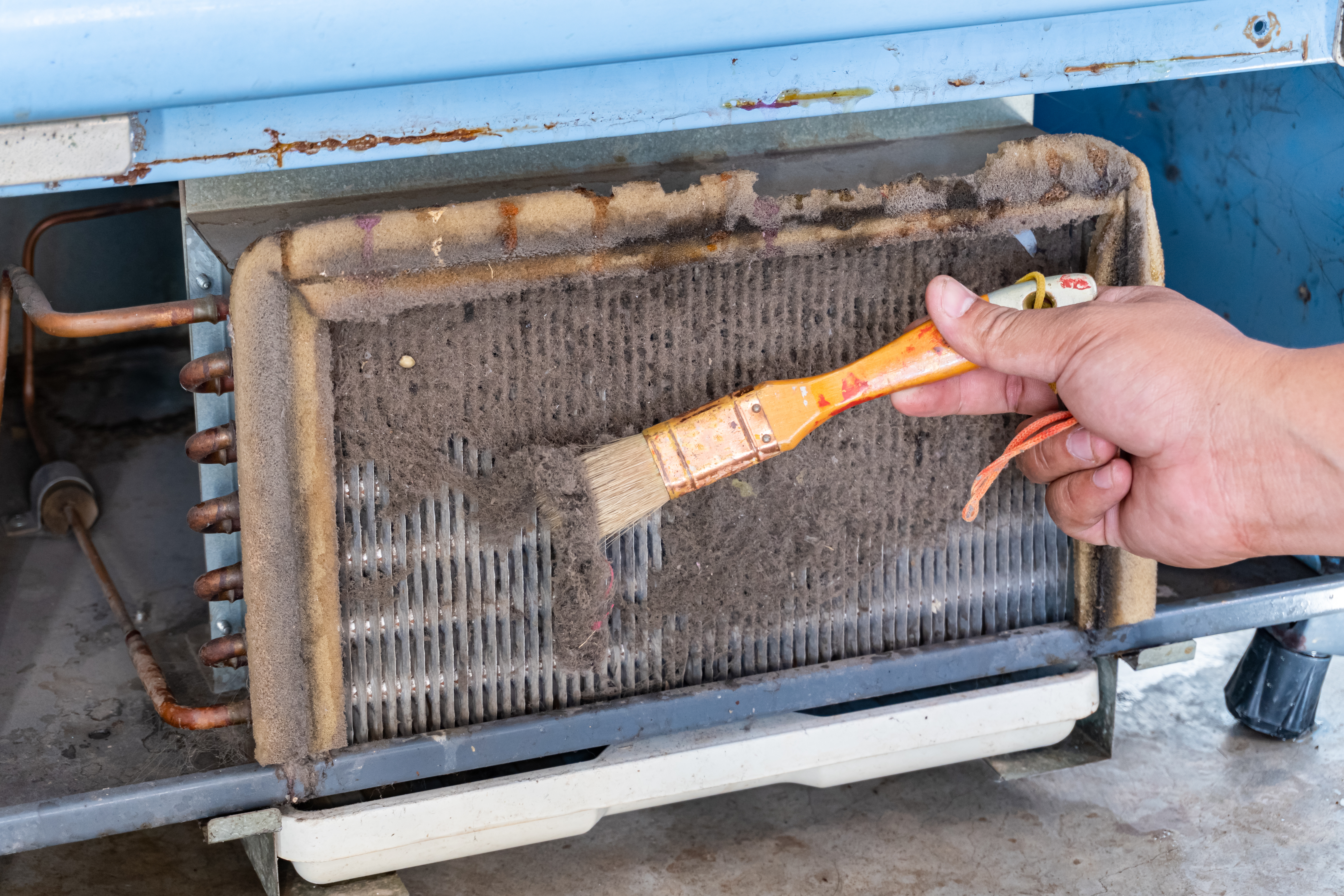 Professional HVAC Technician at Work